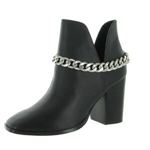 Steve‎ Madden Linking Faux Leather Pointed Toe Ankle Boots Sz 6.5M